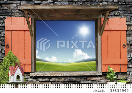 自然 シックハウス 壁 58352946