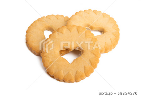 cookies with heart isolated 58354570