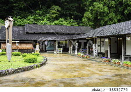 一乗谷朝倉氏遺跡　復原町並　南入場口　福井県福井市 58355776