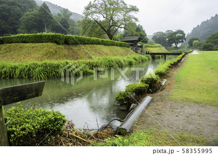 一乗谷朝倉氏遺跡 朝倉館跡 堀 福井県福井市 一乗谷朝倉氏遺跡 朝倉館跡 堀 福井県福井市 58355995