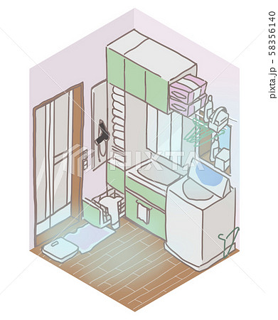 冷気が気になる一坪洗面室 冷気が気になる一坪洗面室 58356140