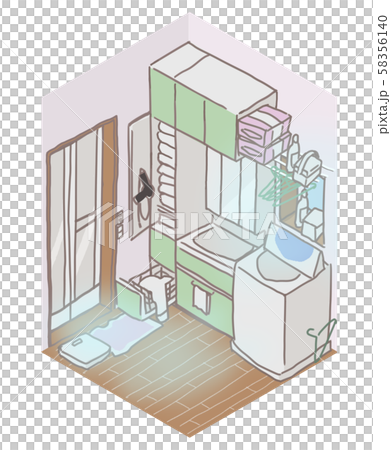 冷気が気になる一坪洗面室 冷気が気になる一坪洗面室 58356140