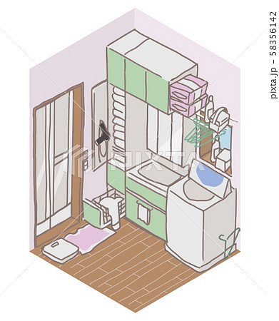 一般的な一坪洗面室 一般的な一坪洗面室 58356142