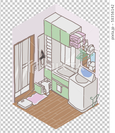 一般的な一坪洗面室 一般的な一坪洗面室 58356142