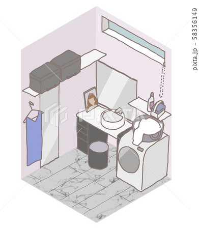 奥様お嬢様の化粧室仕様 58356149