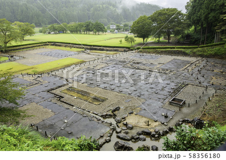 一乗谷朝倉氏遺跡　朝倉館跡　福井県福井市 58356180