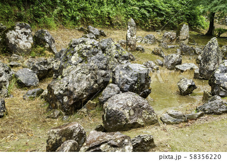 一乗谷朝倉氏遺跡　朝倉館跡　湯殿跡庭園　福井県福井市 58356220