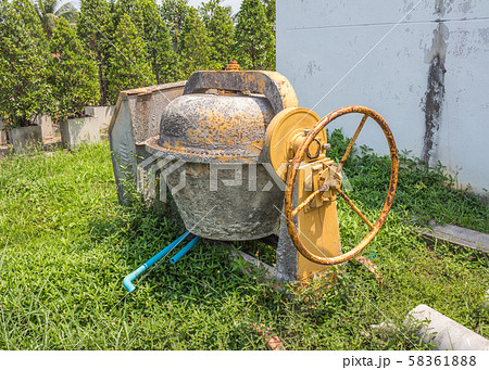 Old mix concrete Old mix concrete 58361888