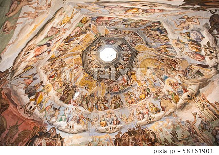 サンタ・マリア・デル・フィオーレ大聖堂 最後の審判の写真素材 