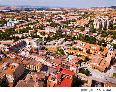 Aerial view on the city Guadalajara. Castile-La-Mancha. Spain 58363681
