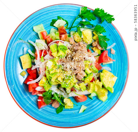 Salad with canned tuna 58363951