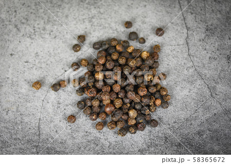 black pepper corn seed on dark background for black pepper corn seed on dark background for 58365672