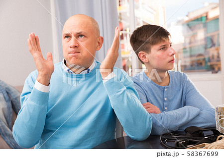 Father and son offended at each other 58367699