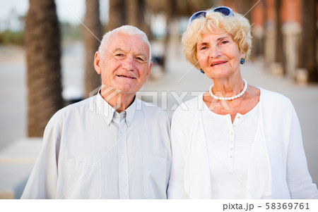 pensioners male and female at leisure pensioners male and female at leisure 58369761