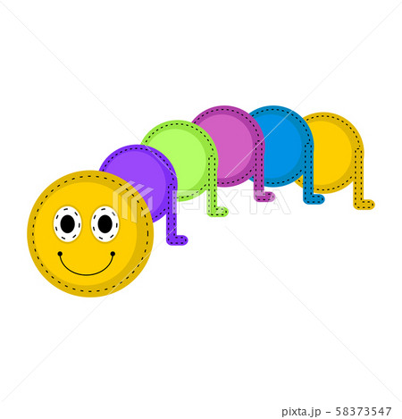 Isolated stuffed worm toy icon Isolated stuffed worm toy icon 58373547