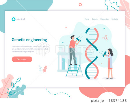Genetic engineering web banner Genetic engineering web banner 58374188