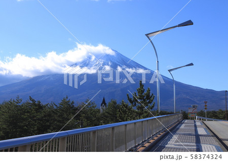 富士急ハイランドから眺める富士山 富士急ハイランドから眺める富士山 58374324