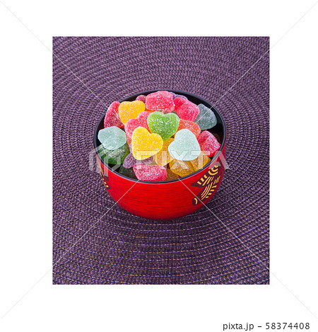 candies or jelly candies on a white background 58374408
