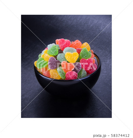 candies or jelly candies on a white background candies or jelly candies on a white background 58374412