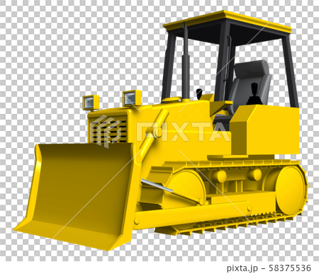 ブルドーザーのイラスト素材