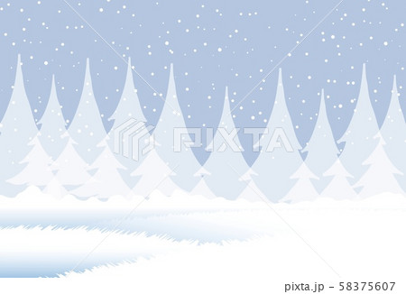 Winter landscape. Snow-covered trees  58375607