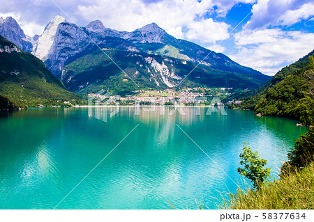 Molveno Lake in Italy Molveno Lake in Italy 58377634