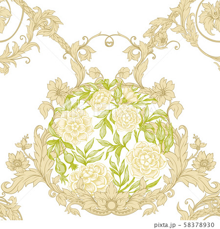 Roses Seamless pattern 58378930