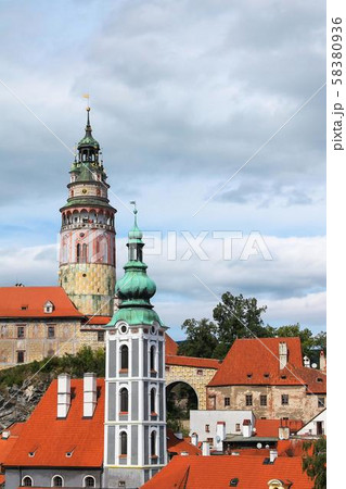 Cesky Krumlov Castle Tower, Cesky Krumlov, Czech Republic Cesky Krumlov Castle Tower, Cesky Krumlov, Czech Republic 58380936