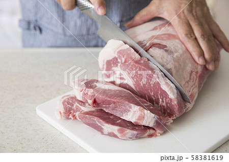 豚ロース肉 豚ロース肉 58381619