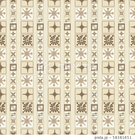 Vector ceramic tile pattern, abstract mosaic, seamless ornament Vector ceramic tile pattern, abstract mosaic, seamless ornament 58381651
