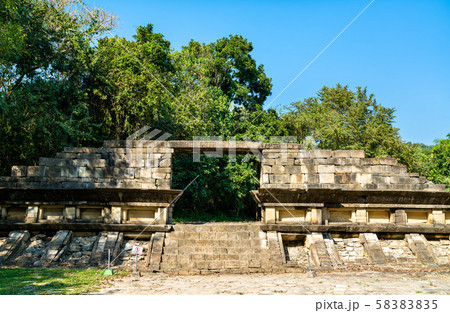 Pyramid at El Tajin, a pre-Columbian archeological site in Mexico 58383835