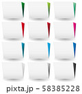 Set of cases study icon with colored pages Set of cases study icon with colored pages 58385228
