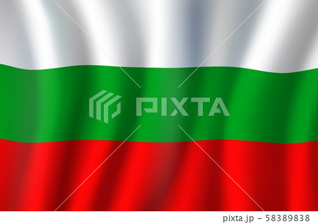 Bulgaria Republic national tricolor waving flag