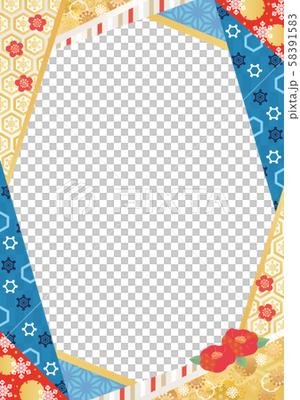 Japanese pattern background material-4 * 58391583
