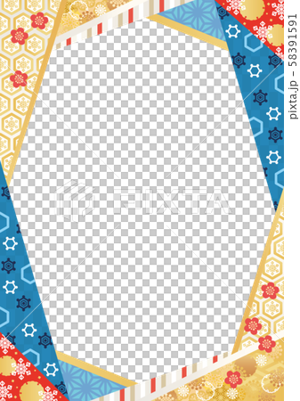 Japanese pattern background material-4 * 58391591
