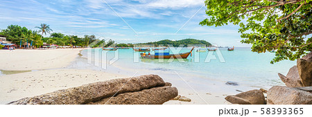 Panorama of asian paradise beach in Thailand Panorama of asian paradise beach in Thailand 58393365