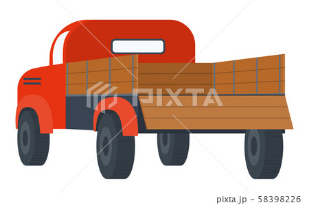 Car with Empty Container, Lorry with Wooden Back Car with Empty Container, Lorry with Wooden Back 58398226