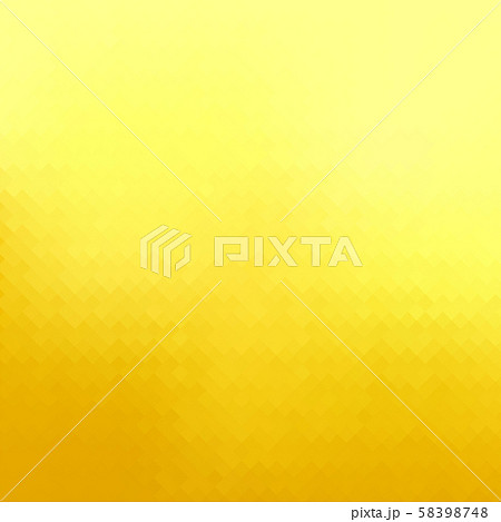 Yellow Polygonal Background. Rumpled Square Pattern. Golden Low Poly Texture. Abstract Gold Mosaic 58398748