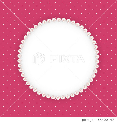 Abstract Beautuful Background with Pearl Frame. 58400147