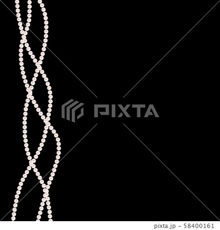 Abstract background with natural pearl garlands of 58400161