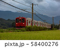 JR筑肥線の列車と夕景 58400276