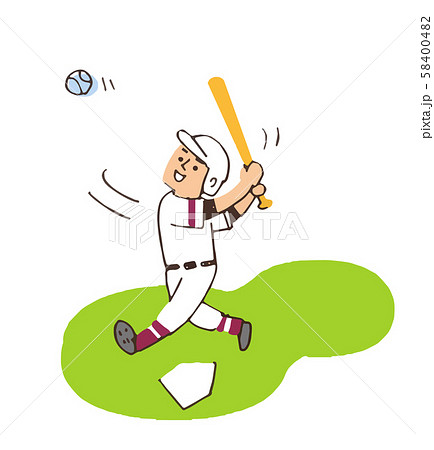 野球 バッターのイラスト素材