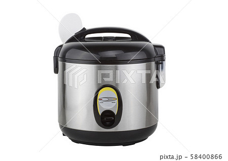 Electric rice cooker isolated on a white background 58400866