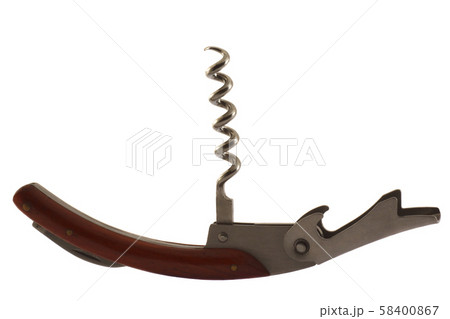 Corkscrew isolated on a white background 58400867