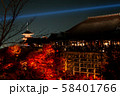 秋の龍安寺 夜景 58401766