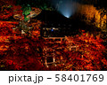 秋の龍安寺 夜景 58401769