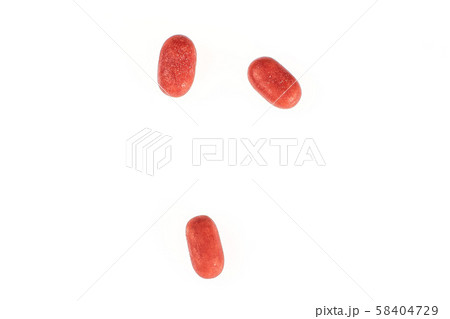 Sweet pastel candy isolated on white 58404729