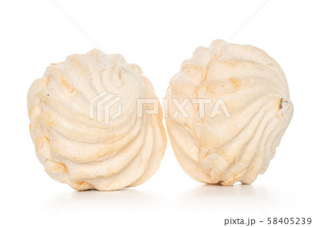 Fresh pastel sweet zefir isolated on white Fresh pastel sweet zefir isolated on white 58405239