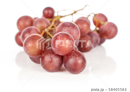 Rose wine grape isolated on white Rose wine grape isolated on white 58405563