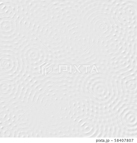 Top view of many ripple from a rain on white 58407807